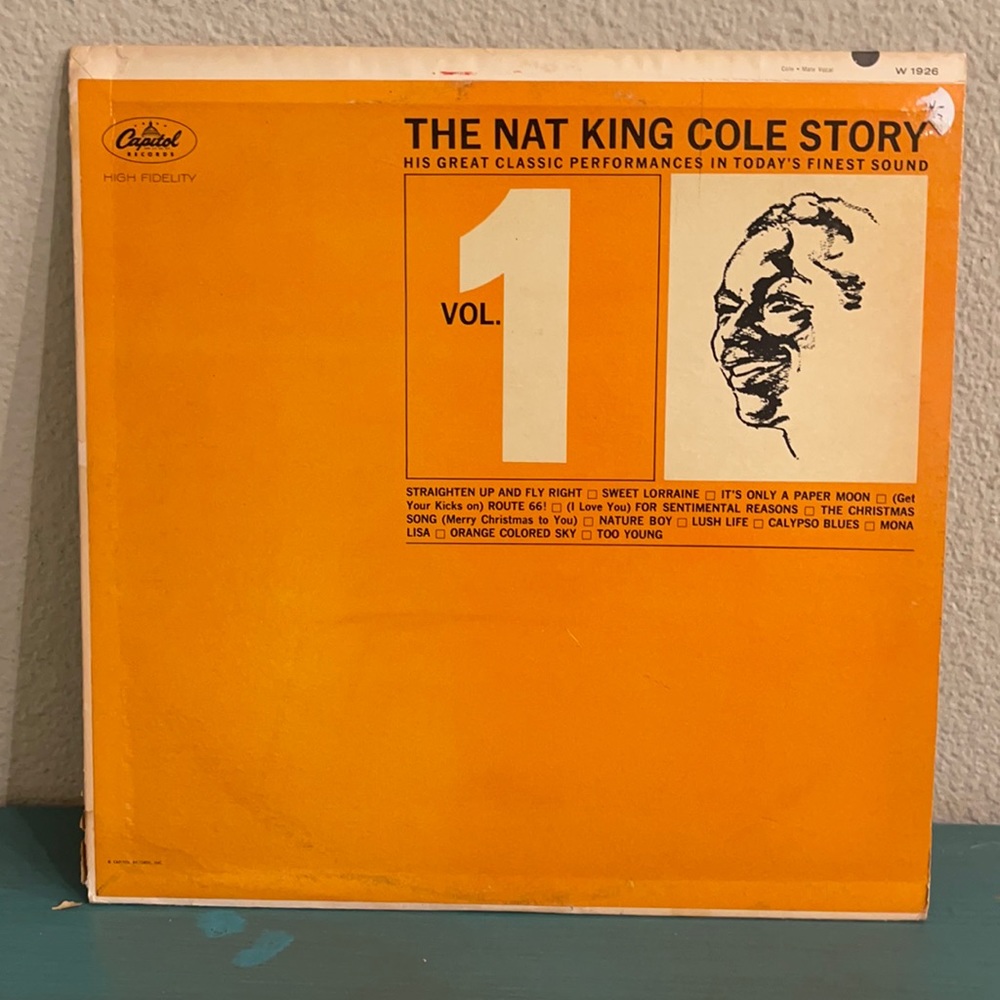 The Nat King Cole Story Volume 1 vinyl LP VG+